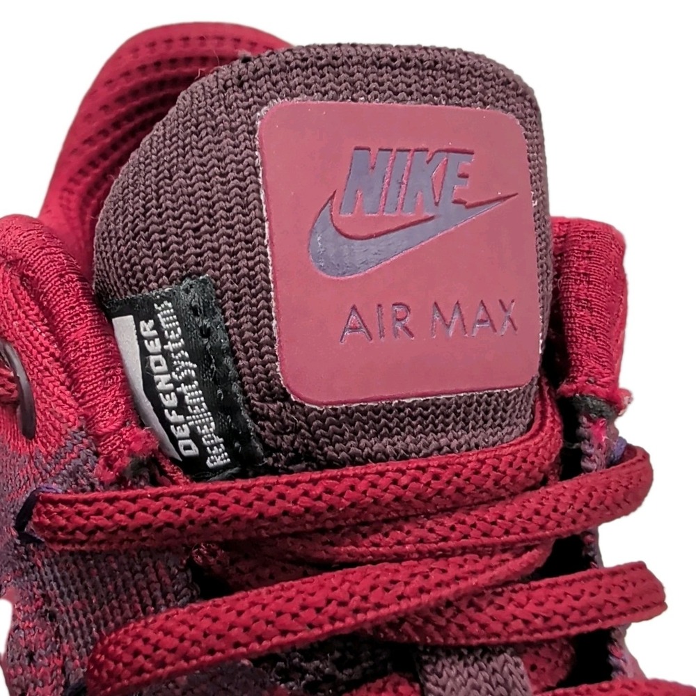 Nike Mens Air Max 1 Ultra Flyknit Shoes Grand Purple Team Red 856958-566 Size 11 - Picture 6 of 14
